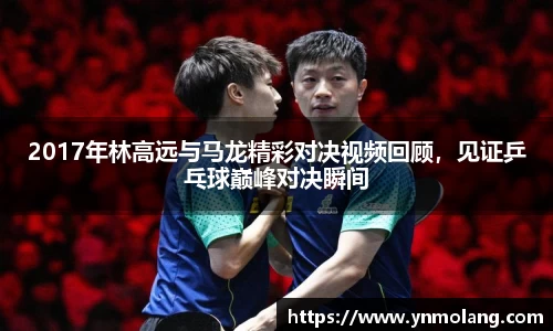 2017年林高远与马龙精彩对决视频回顾，见证乒乓球巅峰对决瞬间
