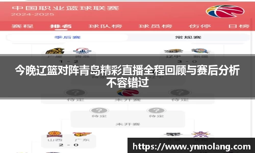 今晚辽篮对阵青岛精彩直播全程回顾与赛后分析不容错过
